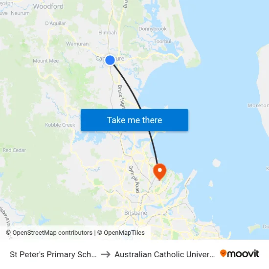 St Peter's Primary School to Australian Catholic University map