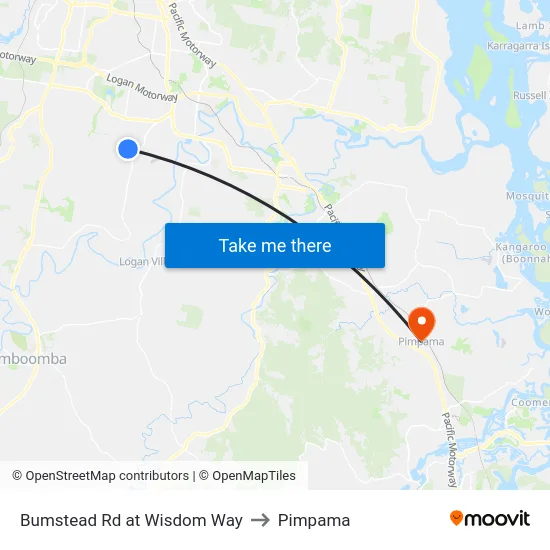 Bumstead Rd at Wisdom Way to Pimpama map