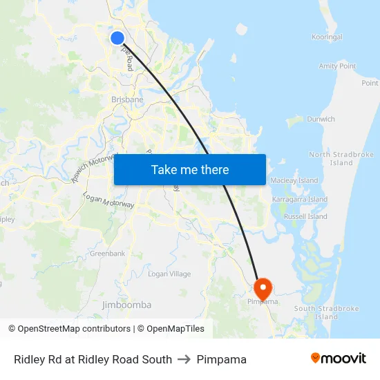 Ridley Rd at Ridley Road South to Pimpama map