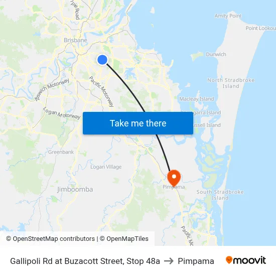 Gallipoli Rd at Buzacott Street, Stop 48a to Pimpama map