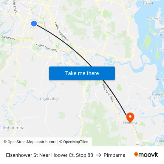 Eisenhower St Near Hoover Ct, Stop 88 to Pimpama map