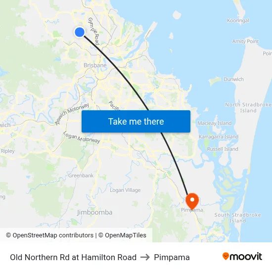 Old Northern Rd at Hamilton Road to Pimpama map