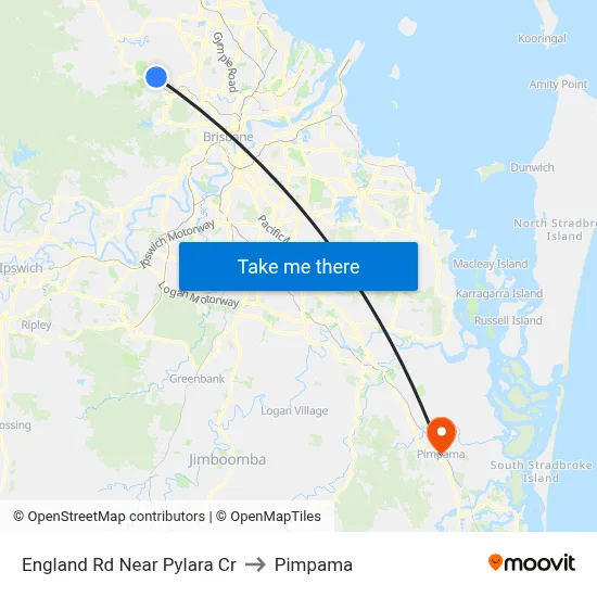 England Rd Near Pylara Cr to Pimpama map