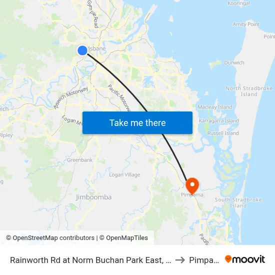 Rainworth Rd at Norm Buchan Park East, Stop 12 to Pimpama map