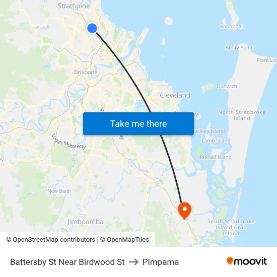 Battersby St Near Birdwood St to Pimpama map