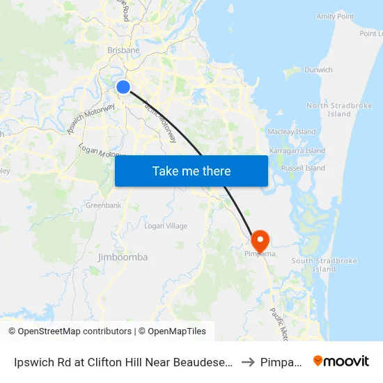 Ipswich Rd at Clifton Hill Near Beaudesert Rd to Pimpama map