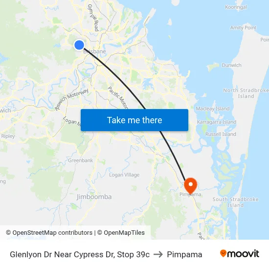 Glenlyon Dr Near Cypress Dr, Stop 39c to Pimpama map