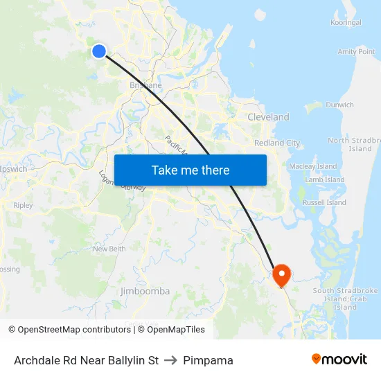 Archdale Rd Near Ballylin St to Pimpama map