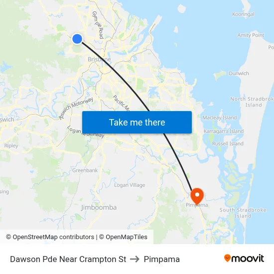 Dawson Pde Near Crampton St to Pimpama map