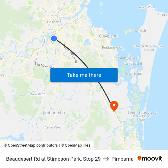 Beaudesert Rd at Stimpson Park, Stop 29 to Pimpama map