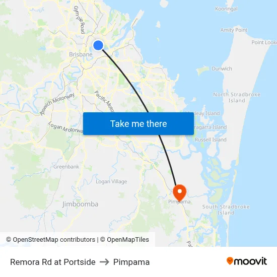Remora Rd at Portside to Pimpama map