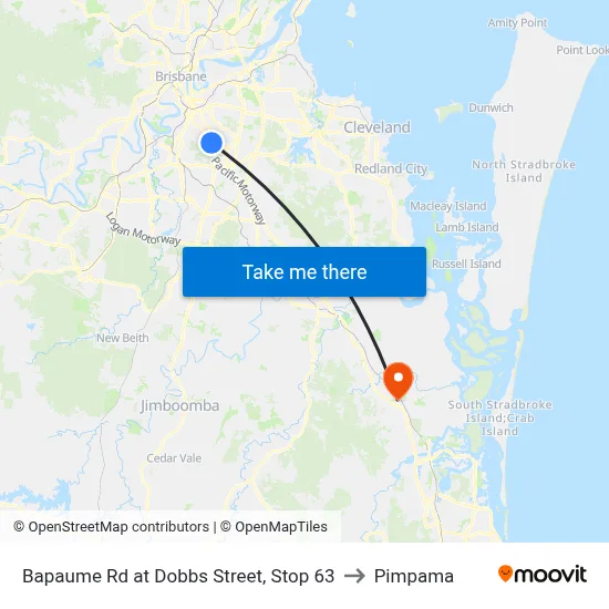 Bapaume Rd at Dobbs Street, Stop 63 to Pimpama map