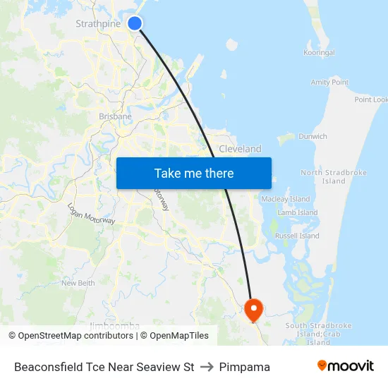 Beaconsfield Tce Near Seaview St to Pimpama map