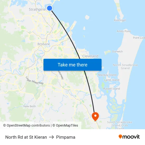 North Rd at St Kieran to Pimpama map