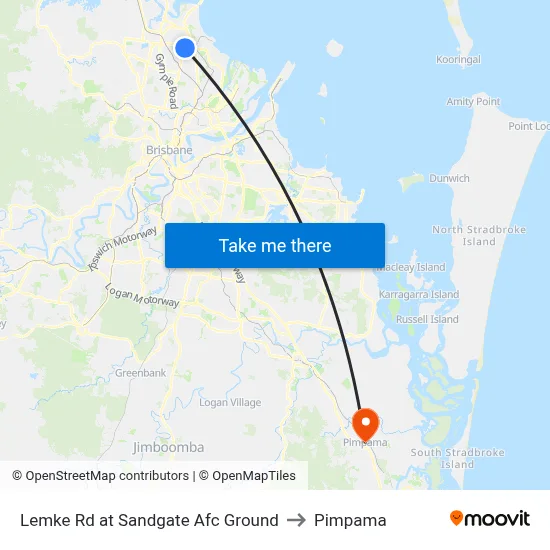 Lemke Rd at Sandgate Afc Ground to Pimpama map