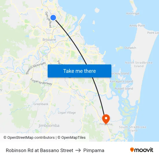 Robinson Rd at Bassano Street to Pimpama map