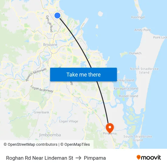 Roghan Rd Near Lindeman St to Pimpama map
