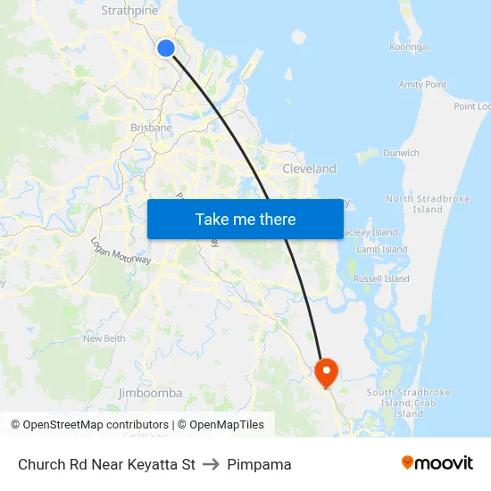 Church Rd Near Keyatta St to Pimpama map