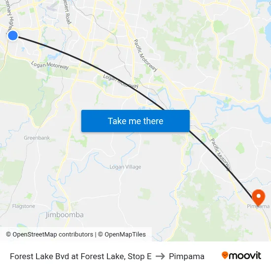 Forest Lake Bvd at Forest Lake, Stop E to Pimpama map