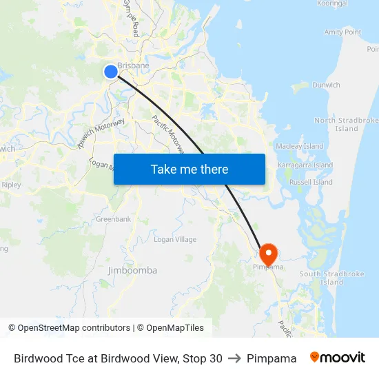 Birdwood Tce at Birdwood View, Stop 30 to Pimpama map
