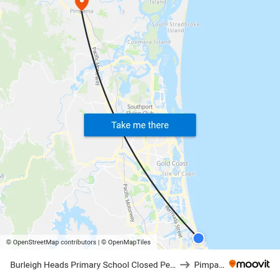 Burleigh Heads Primary School Closed Permanently to Pimpama map
