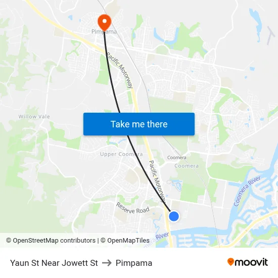 Yaun St Near Jowett St to Pimpama map