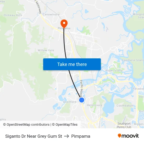 Siganto Dr Near Grey Gum St to Pimpama map