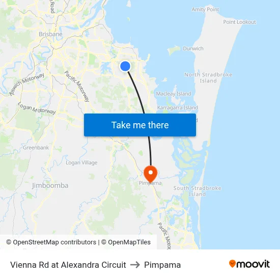 Vienna Rd at Alexandra Circuit to Pimpama map
