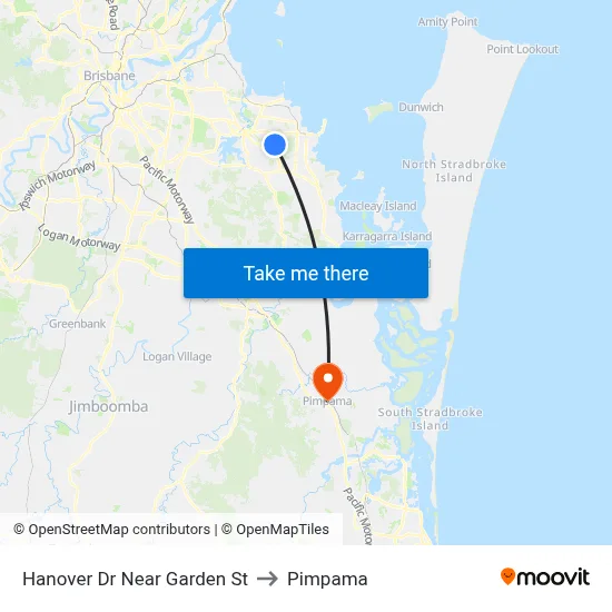 Hanover Dr Near Garden St to Pimpama map
