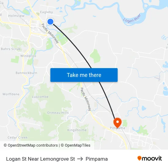Logan St Near Lemongrove St to Pimpama map