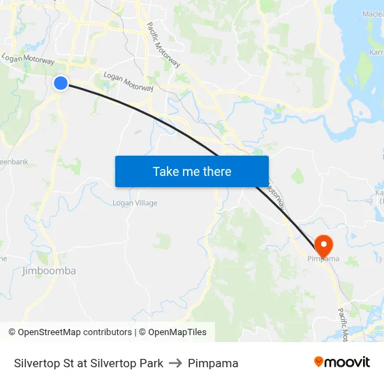 Silvertop St at Silvertop Park to Pimpama map