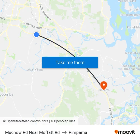 Muchow Rd Near Moffatt Rd to Pimpama map