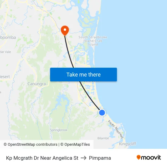 Kp Mcgrath Dr Near Angelica St to Pimpama map