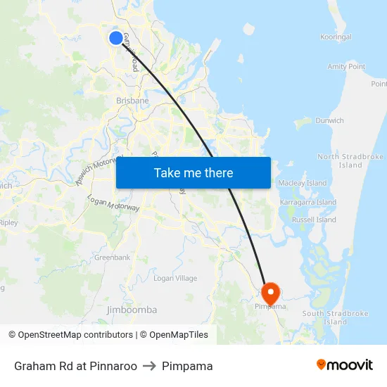 Graham Rd at Pinnaroo to Pimpama map
