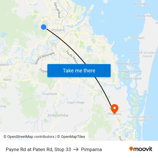 Payne Rd at Paten Rd, Stop 33 to Pimpama map