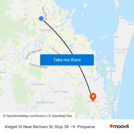 Kidgell St Near Bertram St, Stop 38 to Pimpama map