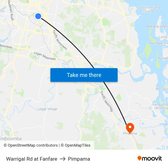Warrigal Rd at Fanfare to Pimpama map
