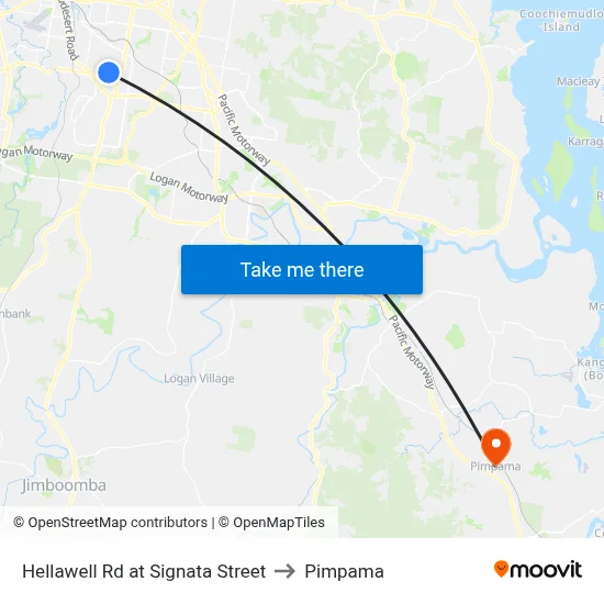 Hellawell Rd at Signata Street to Pimpama map