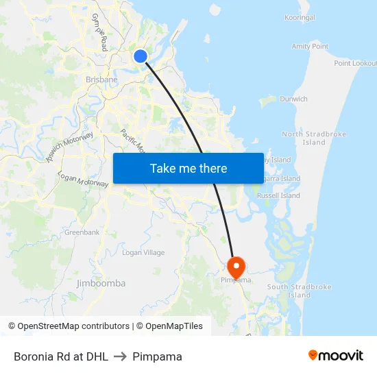 Boronia Rd at DHL to Pimpama map