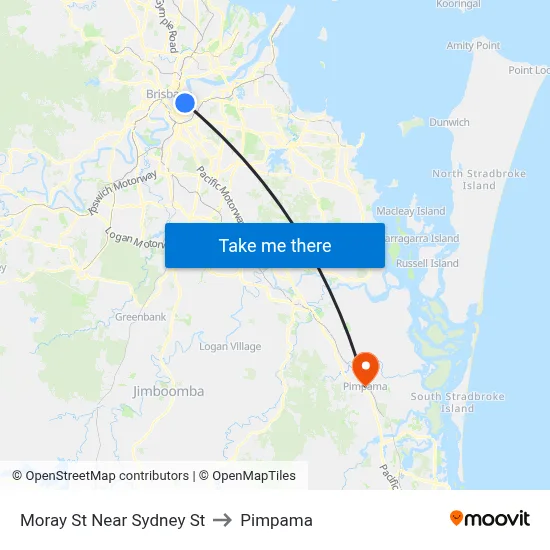 Moray St Near Sydney St to Pimpama map