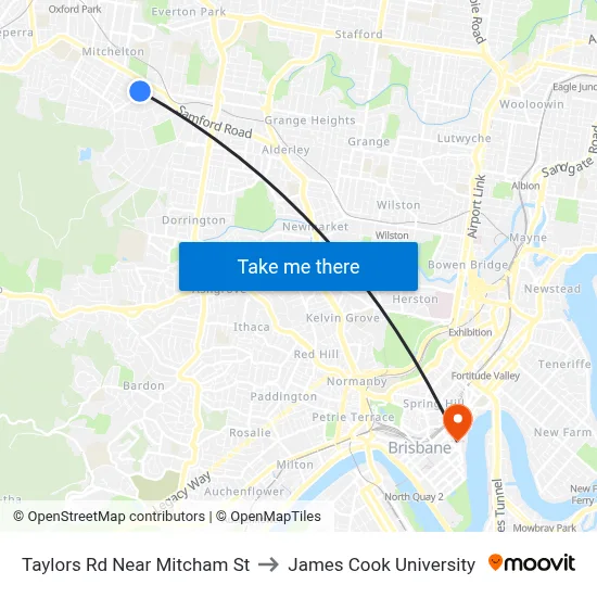 Taylors Rd Near Mitcham St to James Cook University map