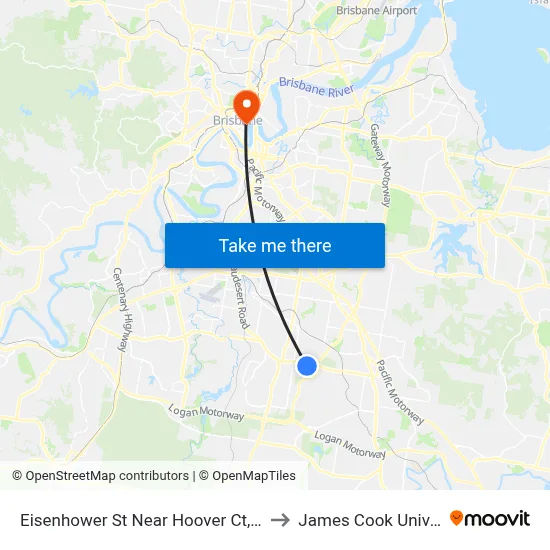 Eisenhower St Near Hoover Ct, Stop 88 to James Cook University map