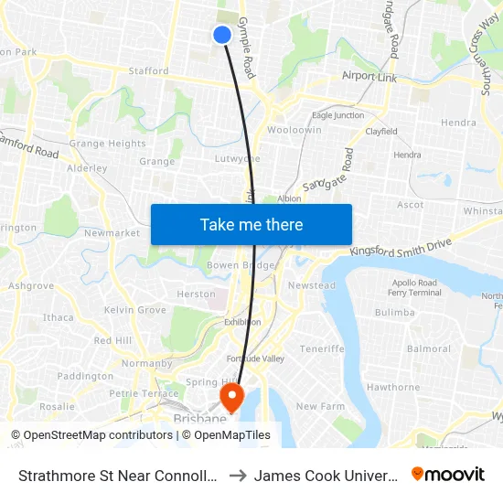 Strathmore St Near Connolly St to James Cook University map