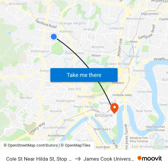 Cole St Near Hilda St, Stop 27 to James Cook University map