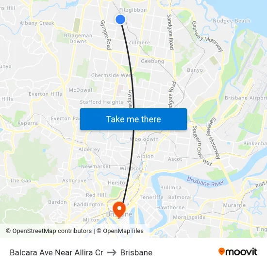 Balcara Ave Near Allira Cr to Brisbane map