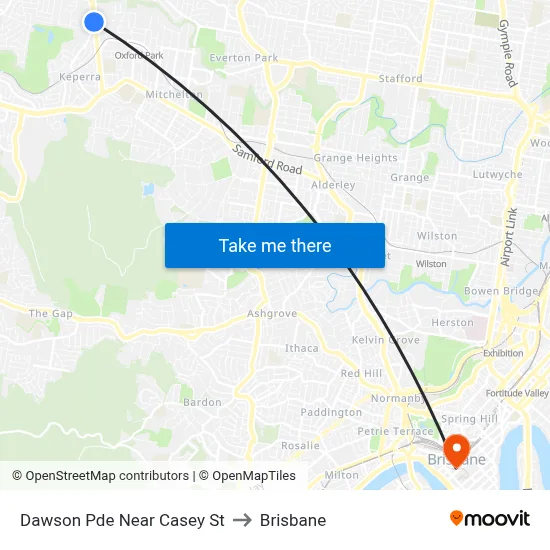 Dawson Pde Near Casey St to Brisbane map