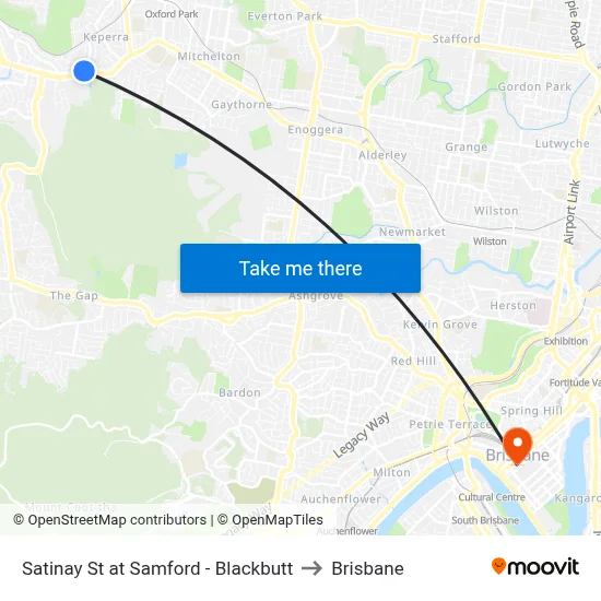 Satinay St at Samford - Blackbutt to Brisbane map