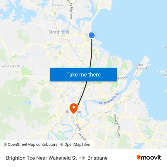 Brighton Tce Near Wakefield St to Brisbane map