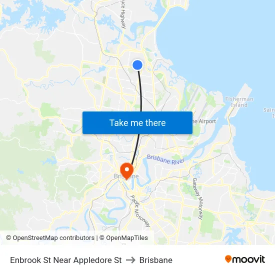 Enbrook St Near Appledore St to Brisbane map