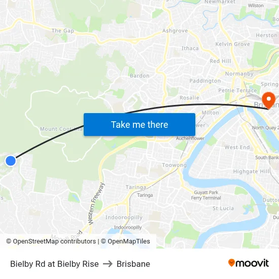 Bielby Rd at Bielby Rise to Brisbane map